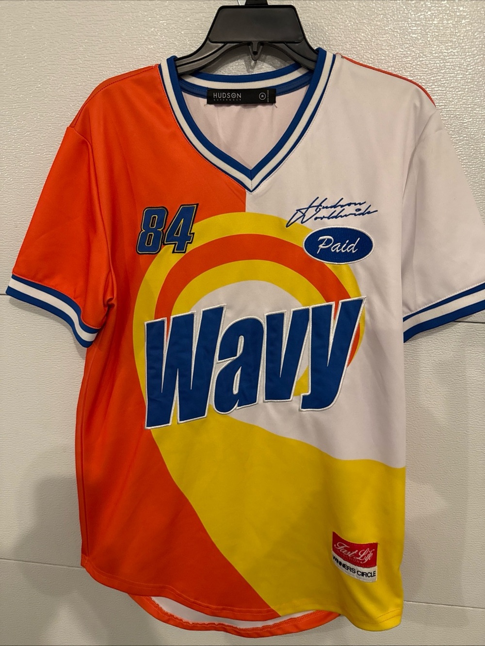 Hudson Outerwear #84 Wavy Henderson Winners Circle Jersey Mens Medium